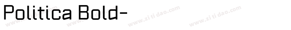 Politica Bold字体转换